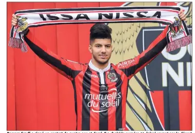  ?? (Photo Cyril Dodergny) ?? Bassem Srarfi a signé un contrat de quatre ans et demi. Il a choisi le numéro , laissé vacant par le départ de Saïd Benrahma au Gazélec Ajaccio.