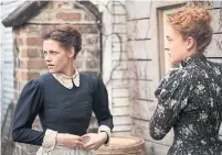  ?? ELIZA MORSE TRIBUNE NEWS SERVICE ?? Kristen Stewart, left, and Chloë Sevigny in Lizzie, which revisits the notorious 1892 slayings of Lizzie Borden’s parents.