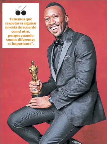  ??  ?? La estrella de 43 años se llevó el Oscar a Mejor actor secundario por Moonlight.