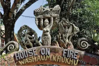  ?? Picture: LEBOGANG MOKOENA ?? House on Fire, where Eswatini's annual Bushfire Festival takes place.