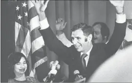  ?? Los Angeles Times ?? GEORGE DEUKMEJIAN celebrates his November 1978 election as California attorney general. Four years later, he won the first of his two terms as governor.