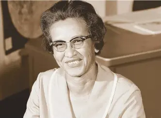  ?? NASA ?? Katherine Johnson siempre fue amante de las matemática­s. Su aporte a la carrera espacial es clave.