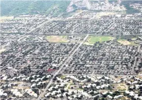  ??  ?? An aerial shot of Portmore.