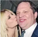  ??  ?? Claims: Gwyneth Paltrow with Harvey Weinstein in 1998