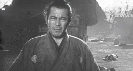  ?? TOHO CO. LTD. ?? Actor Toshiro Mifune appears in the movie “Zatoichi Meets Yojimbo,” screening May 5 at the Wexner Center for the Arts.