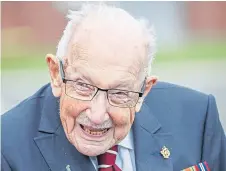  ??  ?? Captain Sir Tom Moore died aged 100 in February.