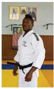  ??  ?? Le judoka gabonais Paul Kibikai (AS Mantaise) est fier de son parcours.