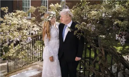  ?? Photograph: Rebecca Fulton/AP ?? Wedding belle: Carrie Symonds married Boris Johnson in a rented gown.