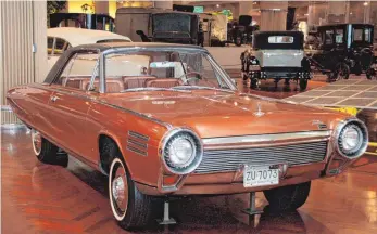  ??  ?? Vom Turbine Car baute Chrysler Anfang der 1960er-Jahre 50 identische Prototypen zu Testzwecke­n.