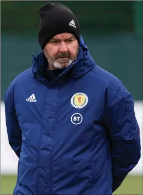  ??  ?? Scotland manager Steve Clarke has plenty to ponder ahead of the opening game of their triple header over this week and next