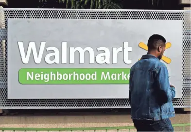  ??  ?? Retail behemoth Walmart is in preliminar­y talks to acquire health insurer Humana, The Wall Street Journal reported late Thursday. AFP/GETTY IMAGES