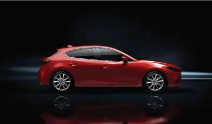  ??  ?? Bold styling is to the fore in the 2017 Mazda3