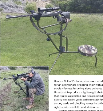 Hunting chair cheap with gun rest