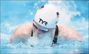  ?? Lintao Zhang / Getty Images ?? Colleen Young of the United States competes in the Women’s 200-meter Individual Medley-SM13 on Day 6 of the 2020 Paralympic Games at Tokyo Aquatics Centre on Monday.