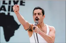 ?? ALEX BAILEY/TWENTIETH CENTURY FOX VIA AP ?? Rami Malek could win for “Bohemian Rhapsody.”