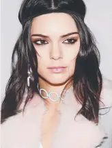  ??  ?? Kendall Jenner has been seen with the flat brow