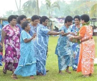  ?? Photo: Josaia Ralago ?? The women of Bua during their showcase at the Nabouwalu grounds on the November 10, 2016. The showcase usually kicks of the Adi Bua Festival and they also contribute to the Adi Bua festival funds through their soli.