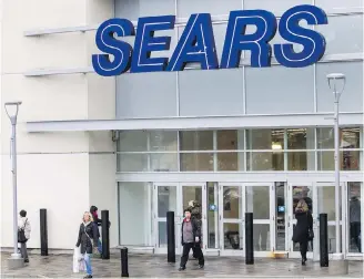  ??  ?? The Sears store at Hillside Centre has been liquidatin­g stock since mid-October.