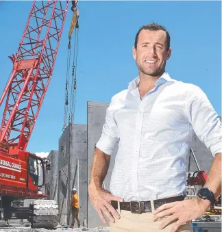  ?? Picture: JOHN GASS ?? Nick Ray is looking to sell his Mancave Strata Units concept.