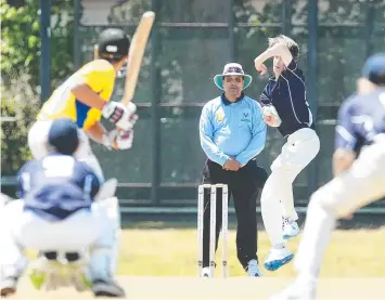  ?? Picture: ALAN BARBER ?? Rockets bowler Cooper Nelson captured 1-24 in the win over Western Spirit.