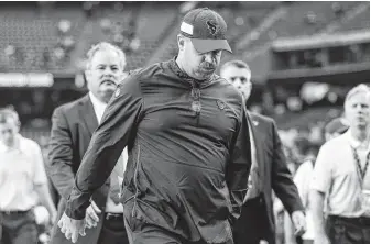  ?? Houston Chronicle file ?? In five seasons as Texans coach, Bill O’Brien is 42-38 with three division titles to his credit. But he has won only one of four playoff games.