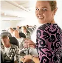  ??  ?? The airline has approval to reuse 40 New Zealand-made food and beverage products.