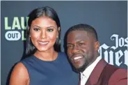  ?? DANNY MOLOSHOK/INVISION/AP ?? Kevin Hart and his wife, Eniko Parrish, were married in 2016.