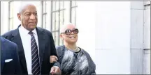  ?? PICTURE: REUTERS ?? LIPS SEALED: Actor and comedian Bill Cosby arrives with his wife Camille for the sixth day of his sexual assault trial at the Montgomery County Courthouse in Norristown, Pennsylvan­ia yesterday.