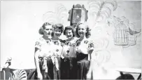  ?? COURTESY PALACE OF THE GOVERNORS PHOTO ARCHIVES ?? Harvey Girls in Santa Fe circa 1946. The operations of the chain tapered off after World War II and it went out of business in the ’60s.