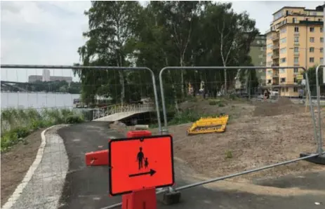  ?? FOTO: MIMMI EPSTEIN ?? KAPADE. Renovering­en av Norr Mälarstran­d har fått stockholma­re att protestera.