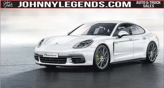  ?? Porsche ?? With the 2018 Panamera Turbo S E-hybrid, Porsche is introducin­g a plug-in hybrid as the flagship of the model line for the first time.