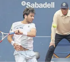  ?? ?? Cameron Norrie en route to a 6-4 6-3 win over Roberto Bautista Agut