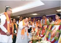  ?? ?? JP Nadda inaugurate­s BJP officer bearers’ meeting, Hyderabad