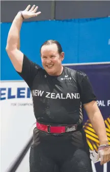  ??  ?? Controvers­ial Kiwi weightlift­er Laurel Hubbard.