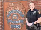  ?? SARA C. TOBIAS/NEWARK ADVOCATE ?? Newark Police Department recently promoted April Fleming to sergeant. Fleming is the first woman police sergeant for the department.