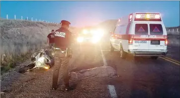  ??  ?? eL ACCIdeNTe fue en la carretera Galeana a Nuevo Casas Grandes