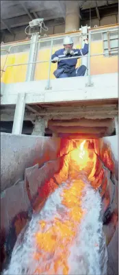  ?? PHOTO: SUPPLIED ?? Cooling of furnace slag at Anglo Platinum’s Polokwane smelter. The metal has been in a bear market for two years.