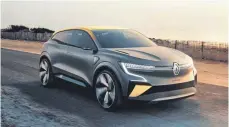  ?? FOTO: RENAULT/DPA ?? Renault zeigt auf der IAA den Megane EVision.