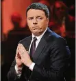  ?? FOTO: ACTION PRESS ?? Parteichef des Partito Democratic­o (PD): Matteo Renzi.