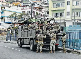  ?? FREDDY RODRÍGUEZ / EXPRESO ?? Hecho. En Guayaquil hay controles militares, pese a ello hay crímenes.