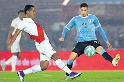  ??  ?? Valverde fue titular con Uruguay el sábado y disputó los 90 minutos frente a Perú en Montevideo.