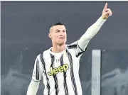  ?? REUTERS ?? Juventus forward Cristiano Ronaldo celebrates after scoring against Udinese.