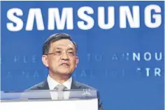  ??  ?? The CEO of Samsung Electronic­s Kwon Oh-Hyun resigned yesterday, saying the South Korean tech giant was facing an ‘unpreceden­ted crisis’, even as it expected profits to hit an all-time high in the third quarter. — AFP photo