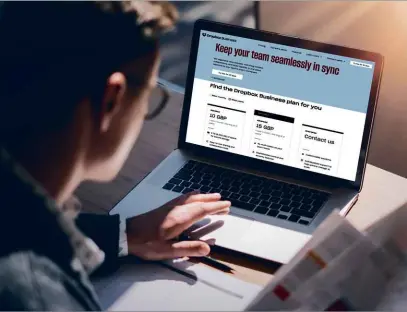  ??  ?? ABOVE Dropbox Business: easy to sign up to, tricky to cancel