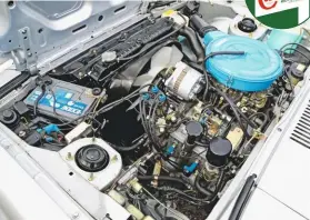  ??  ?? Rotary engine’s compact proportion­s are key to the RX-7’s dynamics.