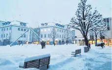  ?? FOTO: DELSHAD RMA ?? Die Tuttlinger Innenstadt ganz in weiß. Teilweise lagen dort rund 45cm Schnee.