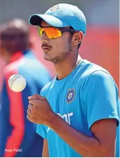  ??  ?? Axar Patel