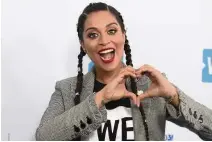  ?? — AP ?? Fresh face: Lilly arriving at WE Day California at The Forum in Inglewood, California.