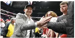  ?? (AP photo/John Amis) ?? Alabama coach Nate Oats comes off the ccourt Sunday after a basketball game against Texas A&M in the finals of the Southeaste­rn Conference Tournament in Nashville, Tenn. Alabama won 82-63.