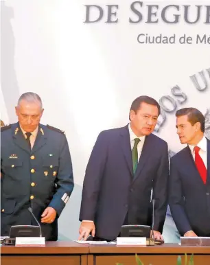  ??  ?? La 43 Sesión del Consejo Nacional de Seguridad, en Palacio Nacional.